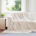 Vidaxl kleden 6 pcs beige 270 x 240 cm fleece