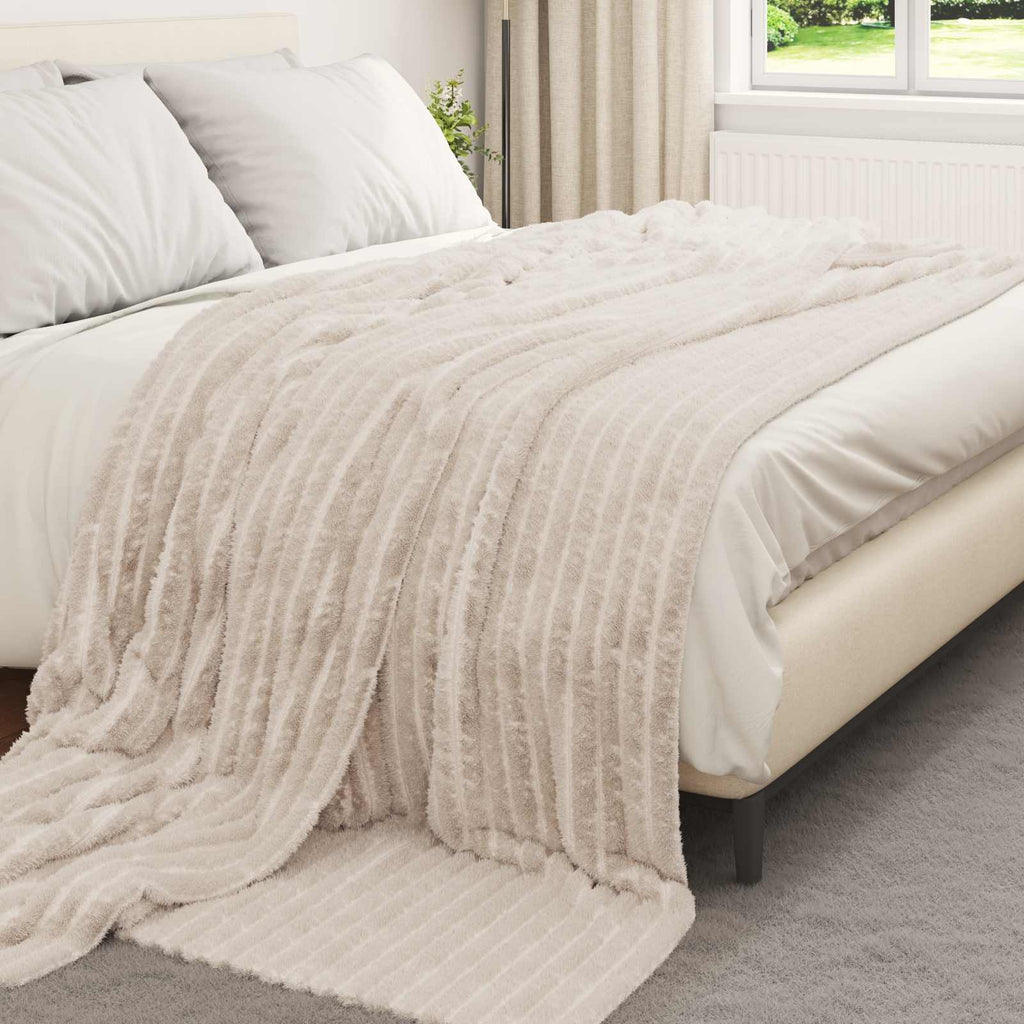 Vidaxl kleden 6 pcs beige 270 x 240 cm fleece