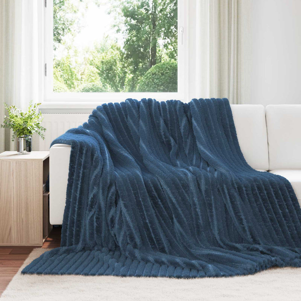 Vidaxl kleden 6 pcs marineblauw 270 x 240 cm fleece