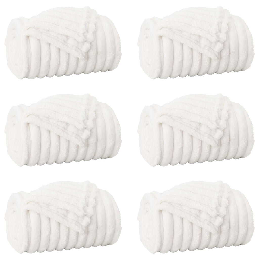 Vidaxl kleden 6 pcs wit 200 x 150 cm fleece