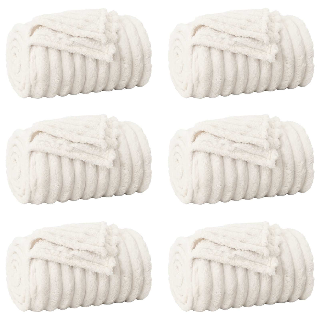 Vidaxl kleden 6 pcs crème 150 x 130 cm fleece