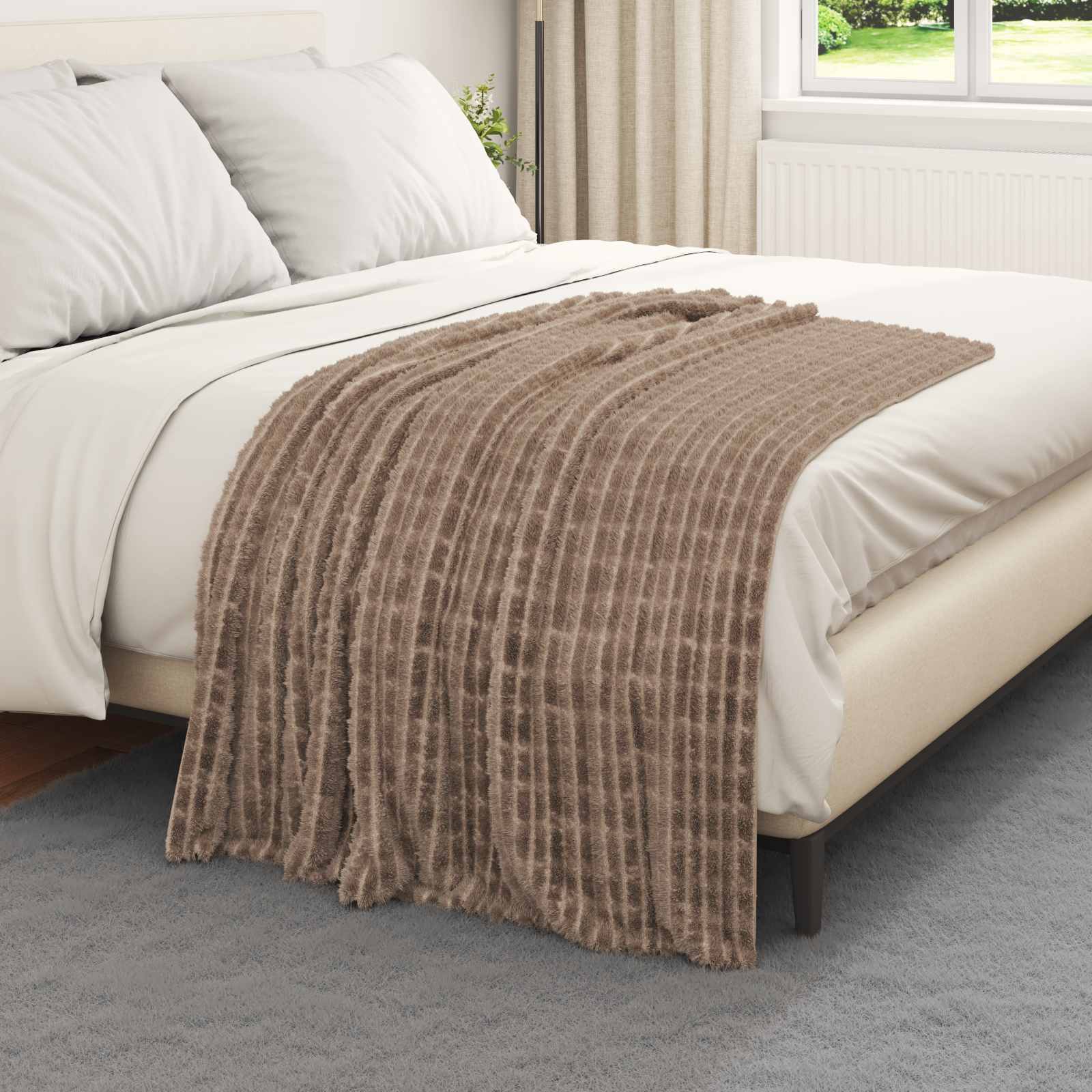 Vidaxl kleden 6 pcs kameel 150 x 130 cm fleece