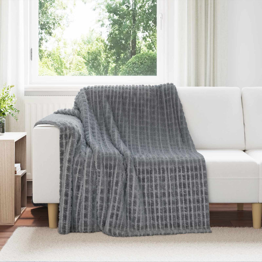 Vidaxl kleden 6 pcs donkergrijs 200 x 150 cm fleece
