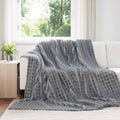 Vidaxl kleden 6 st donkergrijs 240 x 220 cm 9.17 kg fleece