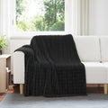 Vidaxl kleden 6 pcs zwart 200 x 150 cm fleece