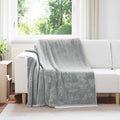 Vidaxl gooi deken grijs 150 x 200 cm fleece