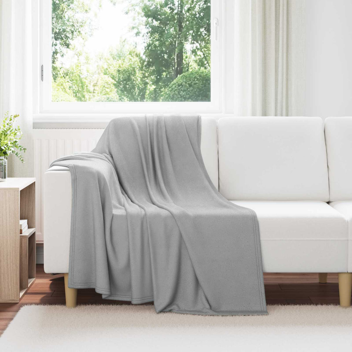 Vidaxl kleden 6 st grijs 170 x 130 cm 1.86 kg fleece