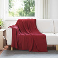 Vidaxl kleden 6 pcs bordeaux rood 200 x 150 cm fleece