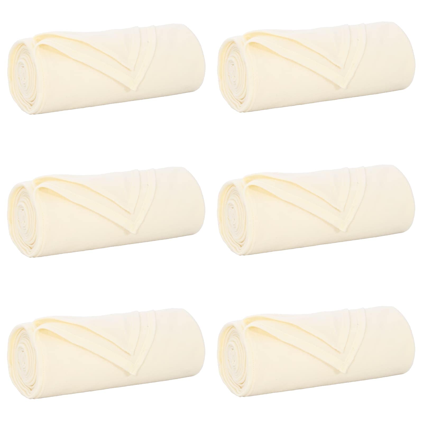 Vidaxl kleden 6 pcs crème 200 x 150 cm fleece