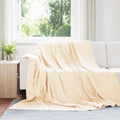 Vidaxl kleden 6 pcs crème 240 x 220 cm fleece