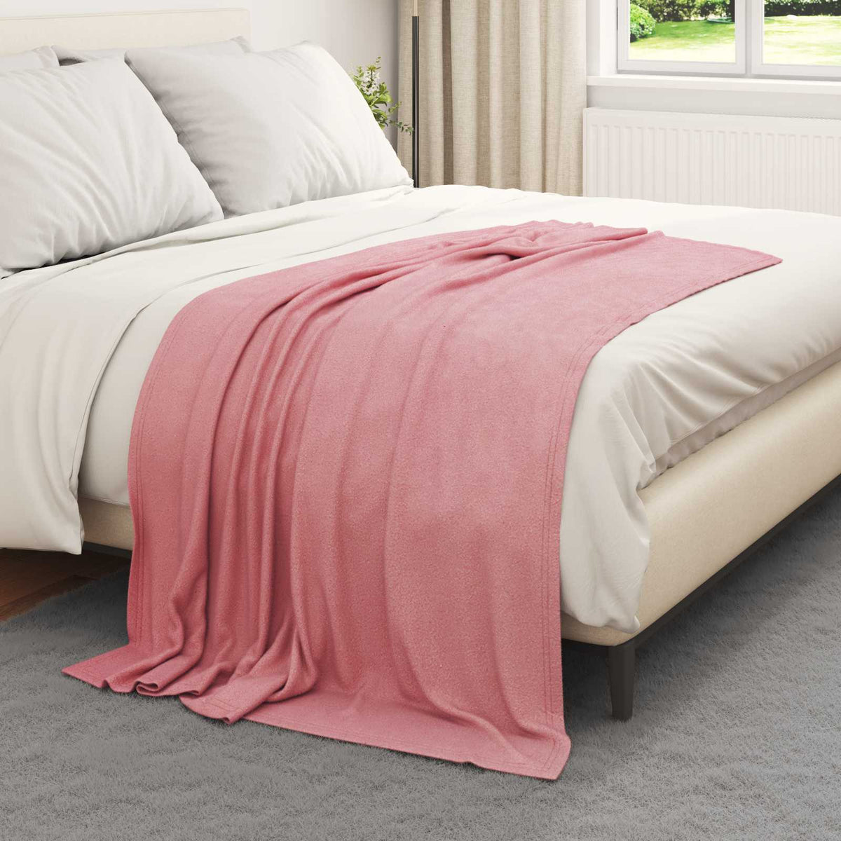 Vidaxl kleden 6 st roze 170 x 130 cm 1,86 kg fleece
