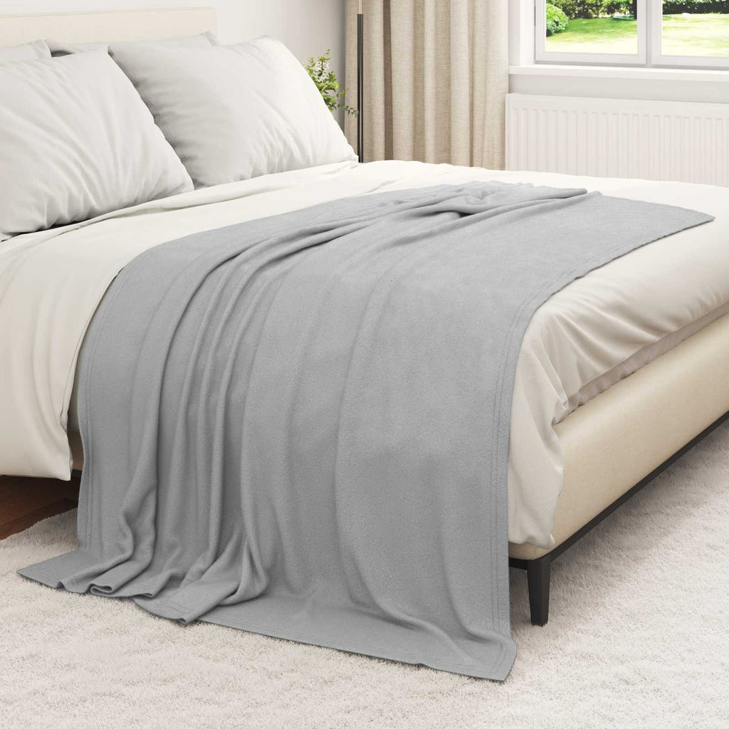 Vidaxl kleden 24 pcs grijs 200 x 150 cm fleece