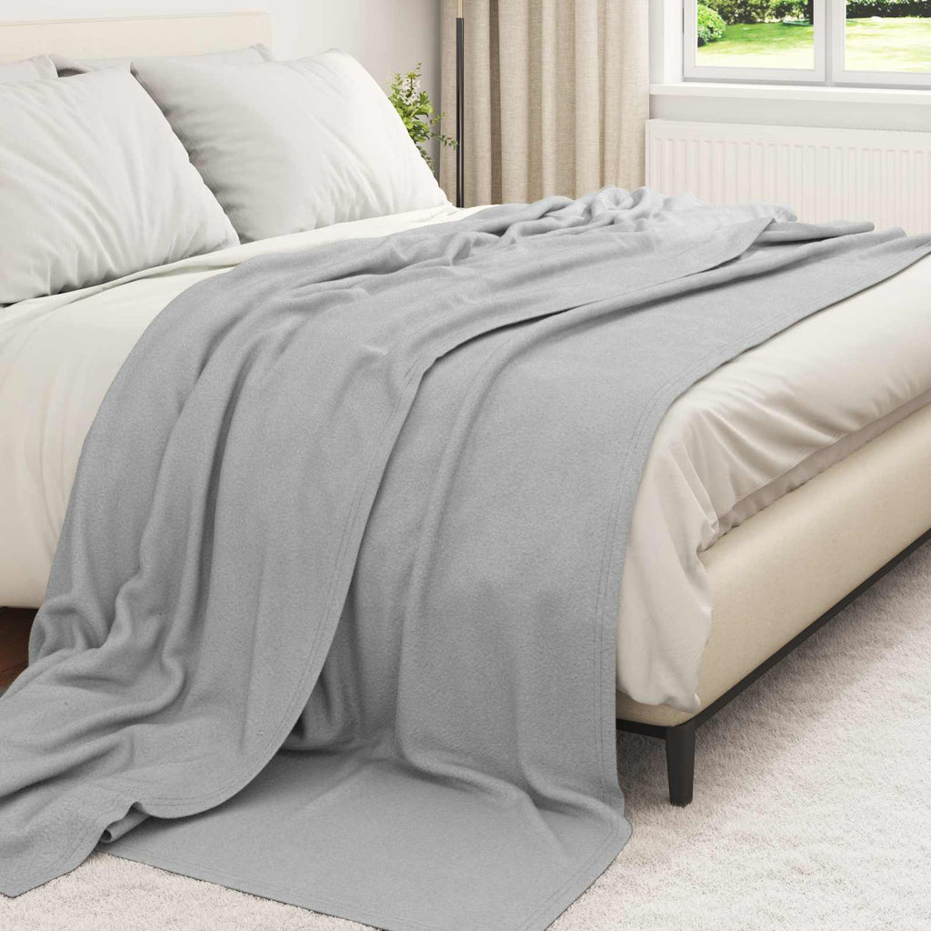 Vidaxl kleden 24 pcs grijs 240 x 220 cm fleece