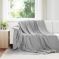 Vidaxl kleden 24 pcs grijs 270 x 240 cm fleece