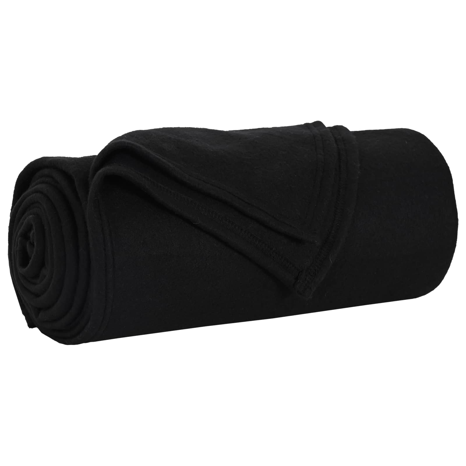Vidaxl kleden 24 pcs zwart 170 x 130 cm fleece