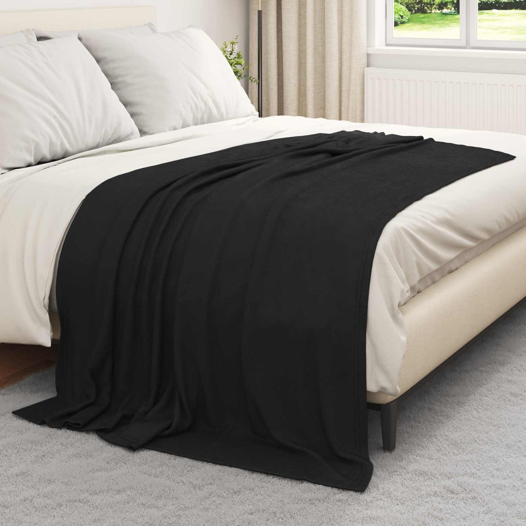 Vidaxl kleden 24 st zwart 200 x 150 cm 10.08 kg fleece