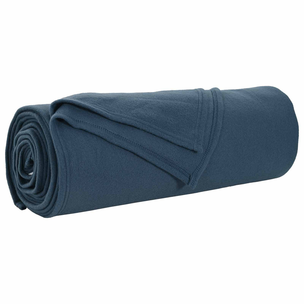 Vidaxl gooi deken marineblauw 280 x 210 cm fleece