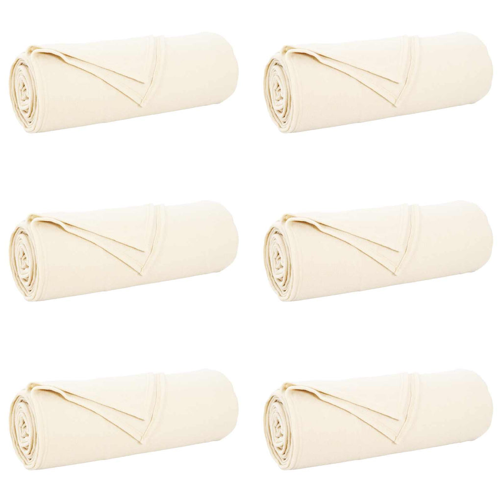 Vidaxl kleden 6 pcs crème 280 x 210 cm fleece