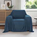 Vidaxl kleden 6 pcs marineblauw 210 x 140 cm fleece