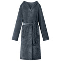 Vidaxl badjas hoodie marineblauw xxxl flanel