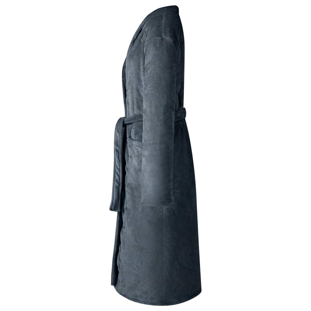 Vidaxl badjas zonder kap marineblauw xl flanel