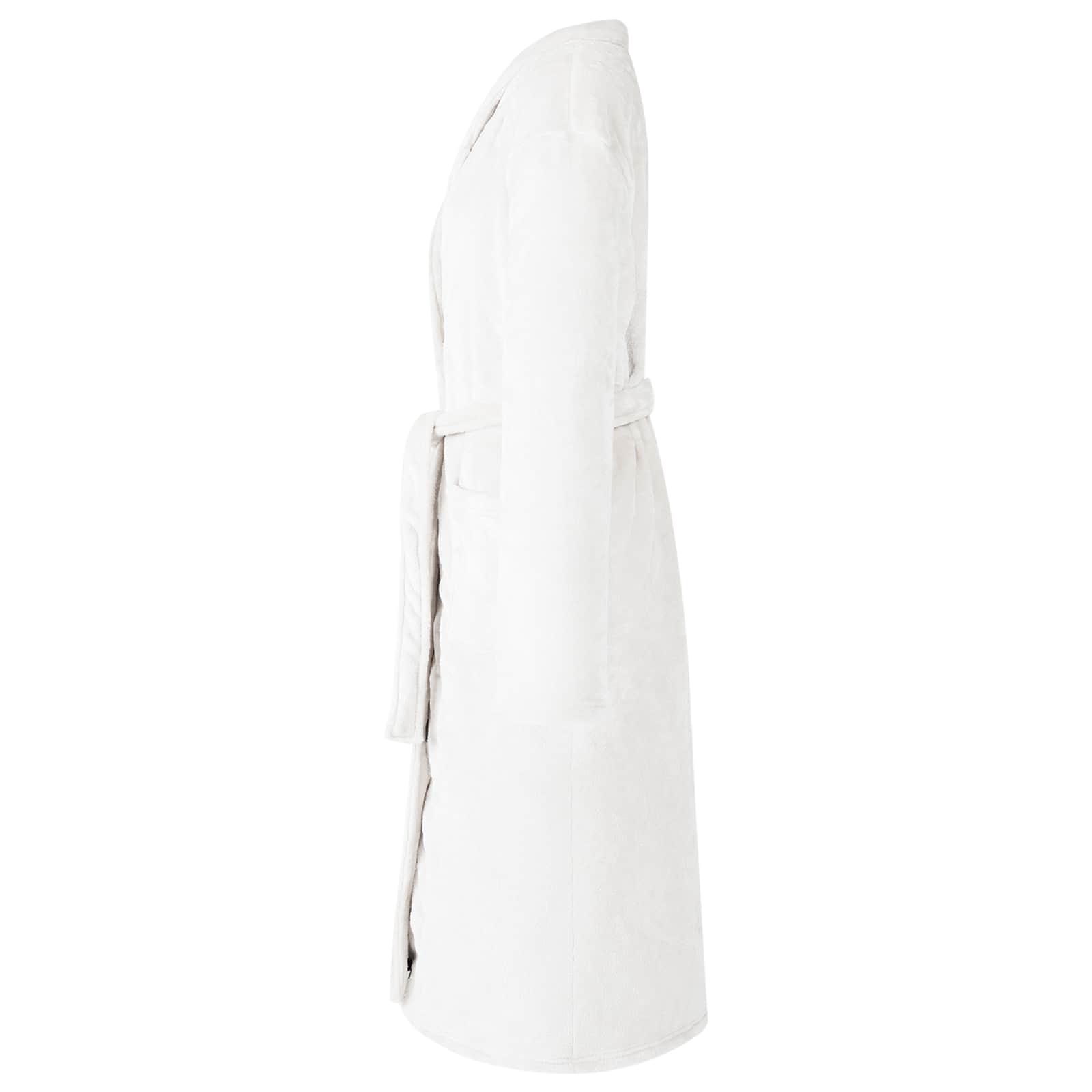 Vidaxl badjas zonder kap wit xl flanel