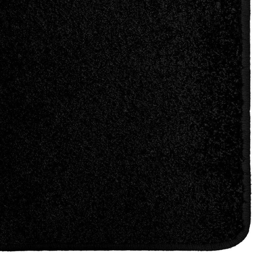 Vidaxl tapijt loper zwart 100 x 250 cm 100% polypropylene tuft