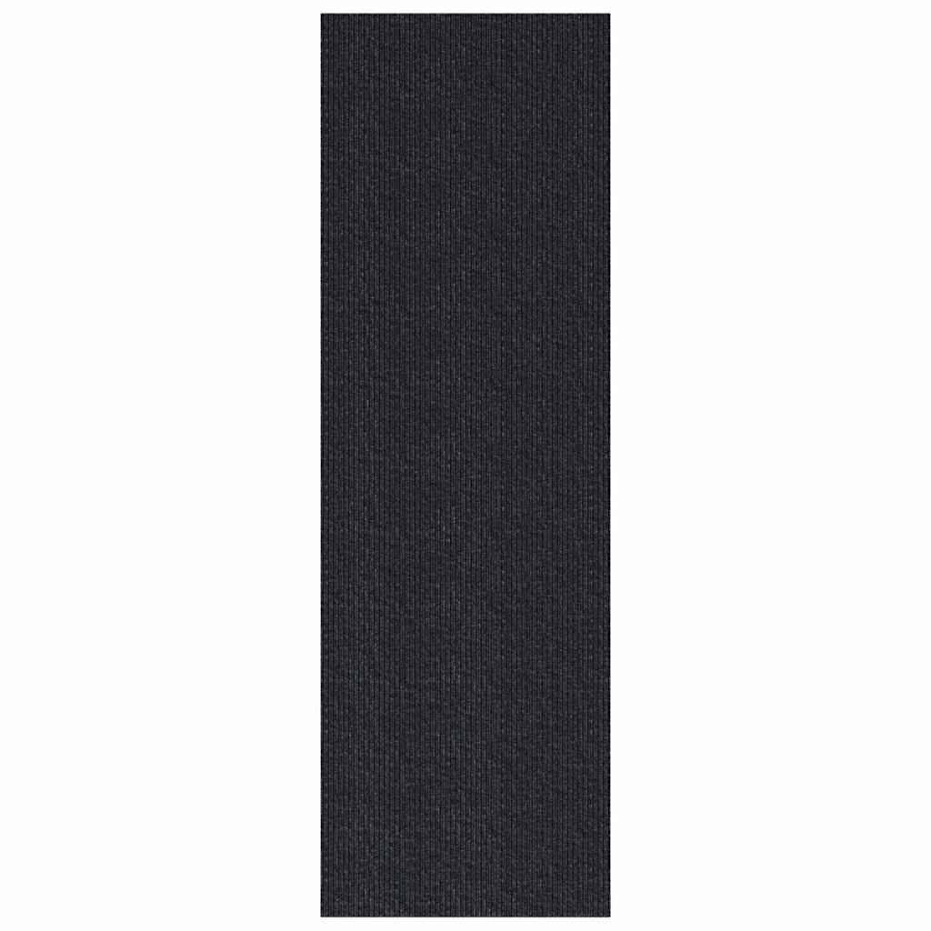 Vidaxl tapijt loper antraciet 80 x 200 cm stof