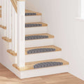 Vidaxl zelfklevende trapmatten 15 pcs grijs 56 x 17 x 3 cm