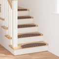 Vidaxl zelfklevende trapmatten 15 pcs bruin 65 x 21 x 4 cm