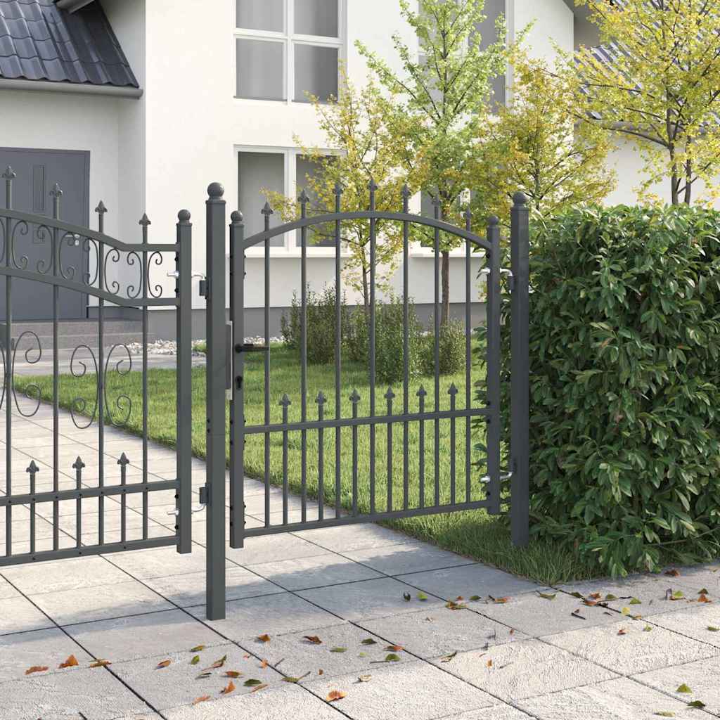 Vidaxl hekdeur met spijkers emmen 104 x 97 cm vergrendelbaar