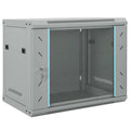 Vidaxl netwerk kabinet met opslag grijs 60 x 45 x 50 cm staal