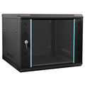 Vidaxl netwerk kabinet met opslag zwart 60 x 60 x 50 cm staal