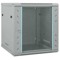 Vidaxl netwerk kabinet met opslag grijs 60 x 45 x 65 cm staal