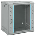 Vidaxl netwerk kabinet met opslag grijs 53 x 45 x 60 cm staal