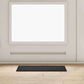 Vidaxl deurmat antraciet 60 x 40 x 1.2 cm teddy stof