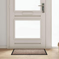 Vidaxl deurmat beige 60 x 40 x 1.2 cm teddy stof