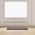 Vidaxl deurmat lichtgrijs 60 x 40 x 1.2 cm teddy stof