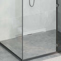 Vidaxl wandgemonteerde douche afvoer zilver 70 cm roestvrij staal 304