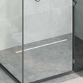 Vidaxl 360° doucheafvoer met slank model zilver 80 cm