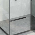 Vidaxl doucheafvoer 2-in-1 met 360° sifon zwart 60 cm