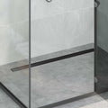 Vidaxl doucheafvoer 2-in-1 met 360° sifon zwart 100 cm