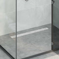 Vidaxl doucheafvoer lijnontwerp met 360° sifon zilver 80 cm