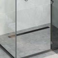 Vidaxl 2 in 1 doucheafvoer zwart 90 cm roestvrij staal 304
