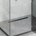 Vidaxl 2 in 1 doucheafvoer zwart 80 cm roestvrij staal 304