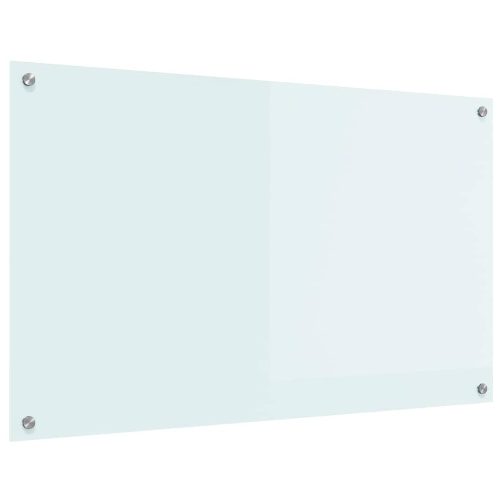 Vidaxl keukenachterwand melk 100 x 60 cm gehard glas