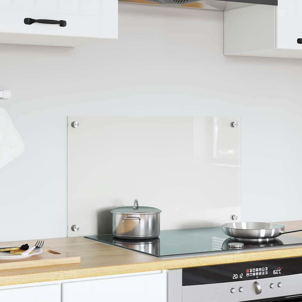 Vidaxl keukenachterwand transparant 70 x 40 cm gehard glas