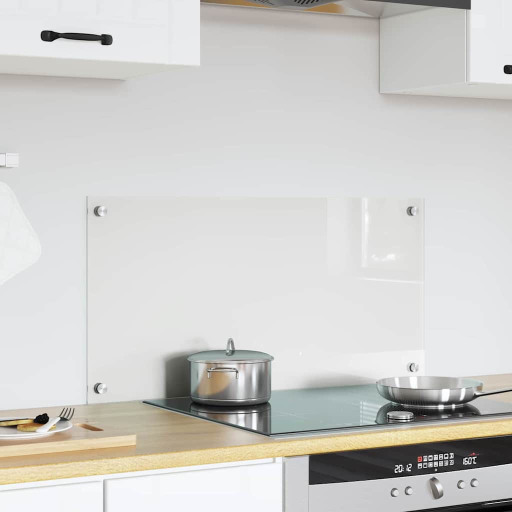 Vidaxl keukenachterwand transparant 80 x 40 cm gehard glas