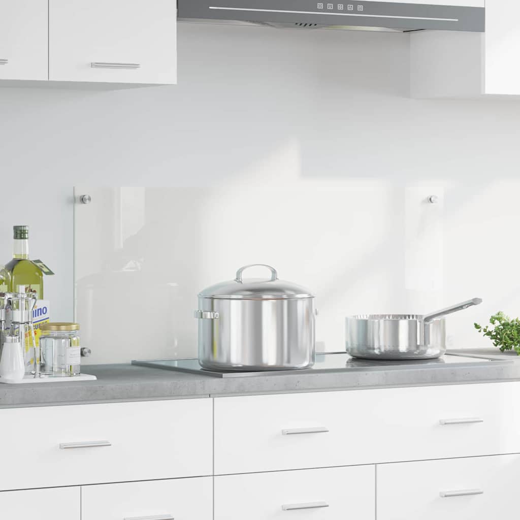 Vidaxl keukenachterwand transparant 100 x 40 cm gehard glas