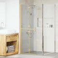 Vidaxl inloopdouchewand goud 70 x 6,5 x 190 cm